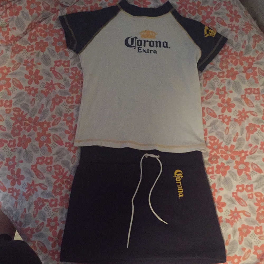 Corona shirt and skirt set